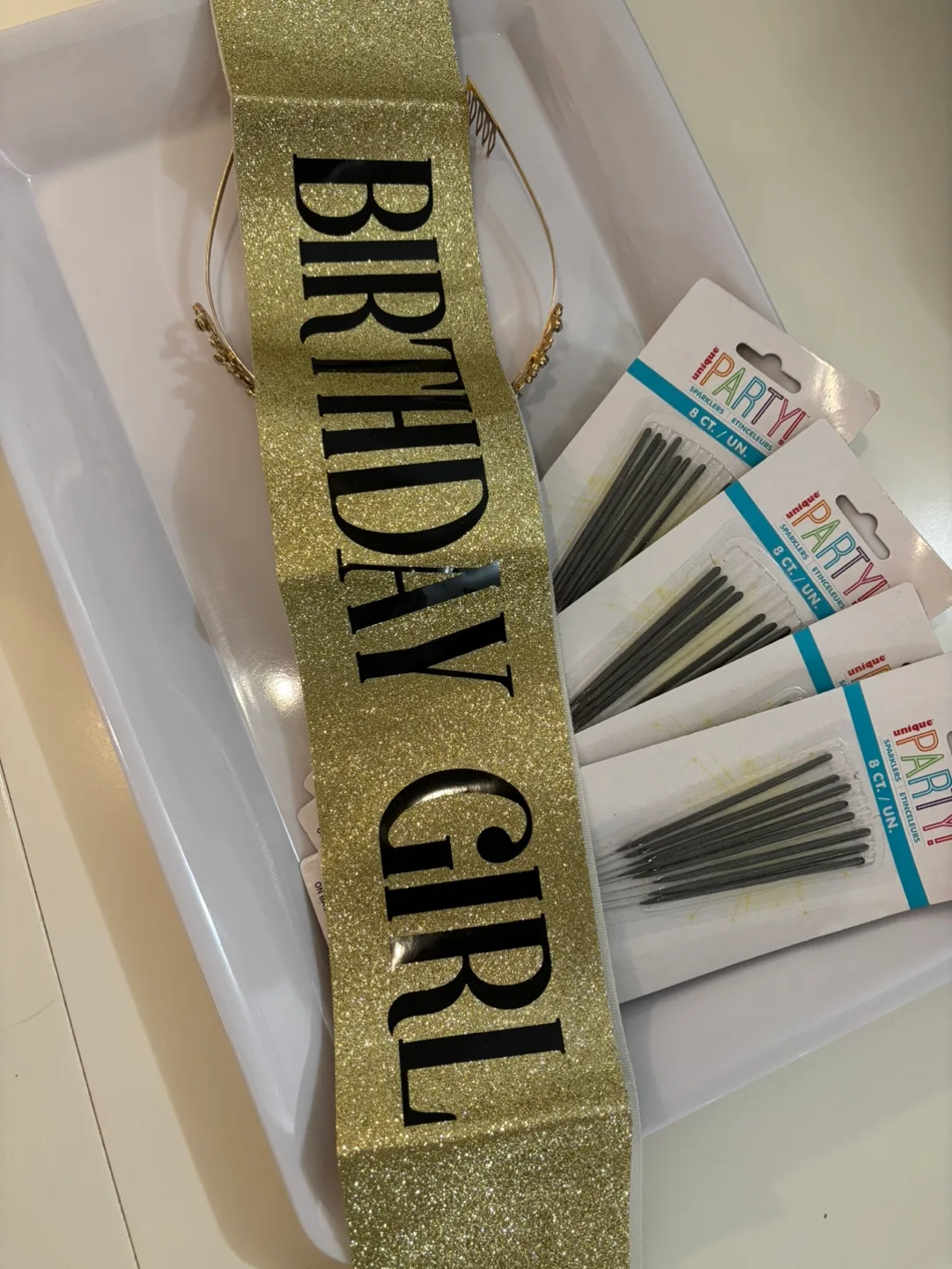 Birthday Girl Crown and Sash Set with Sparklers image indicator(3)