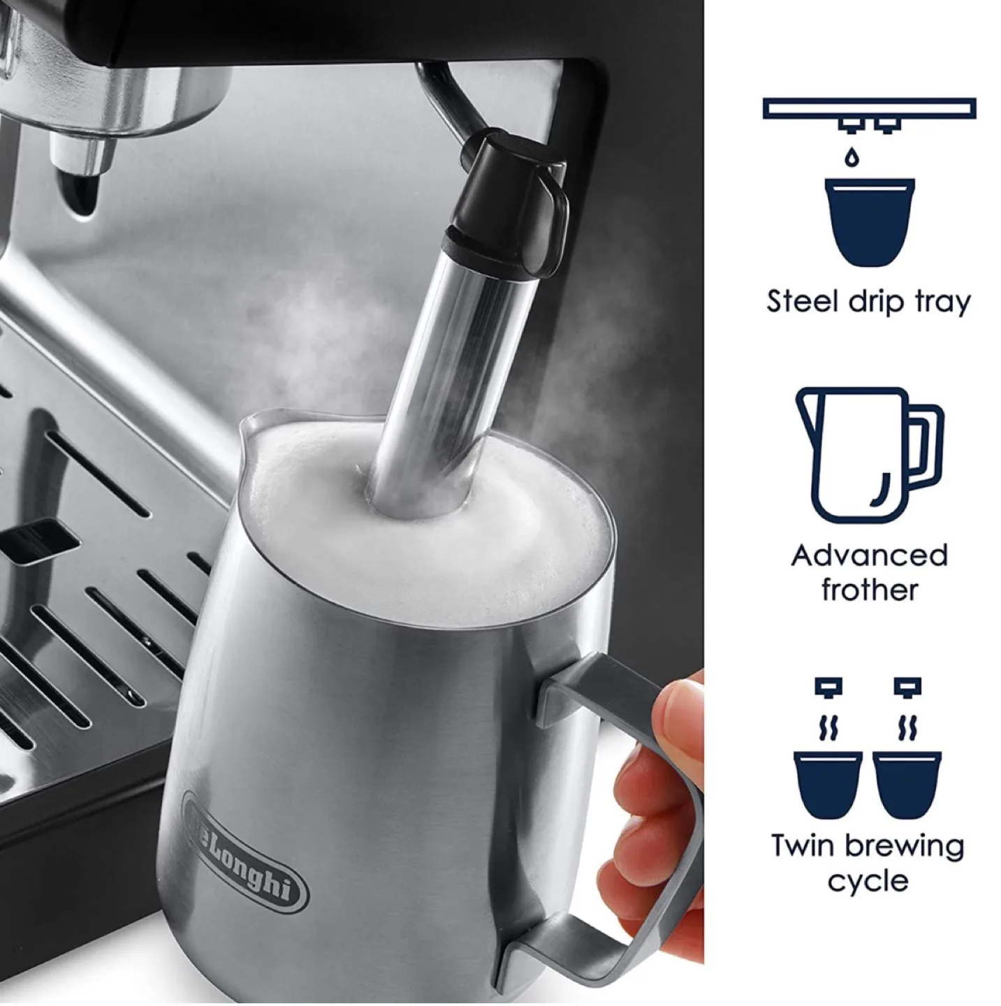 De'Longhi Espresso and Cappuccino Machine / Coffee Maker image indicator(5)