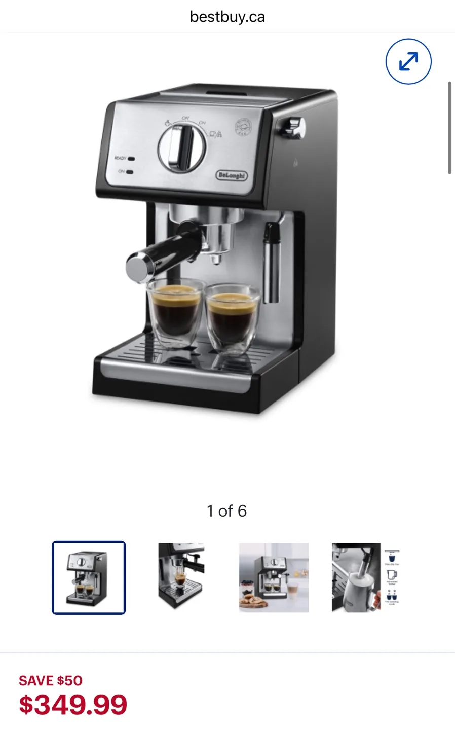 De'Longhi Espresso and Cappuccino Machine / Coffee Maker image indicator(8)