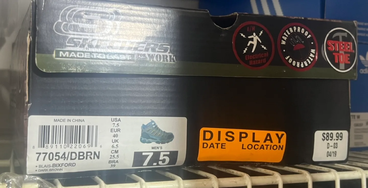 🏈Skechers Men's Size 7.5 Waterproof Steel Toes image indicator(4)