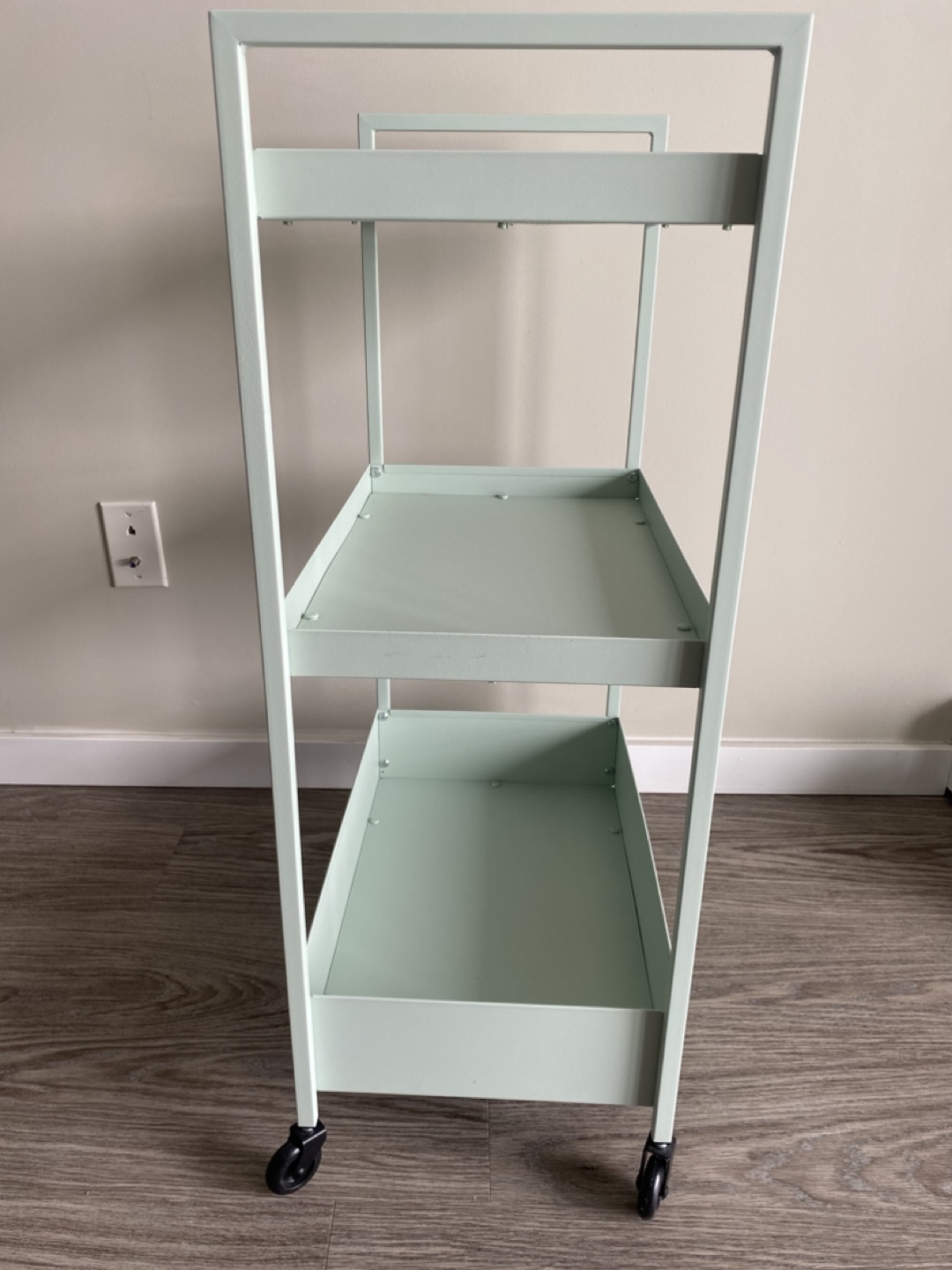 IKEA NISSAFORS 3-Tier Rolling Cart - Light Green - photo 3