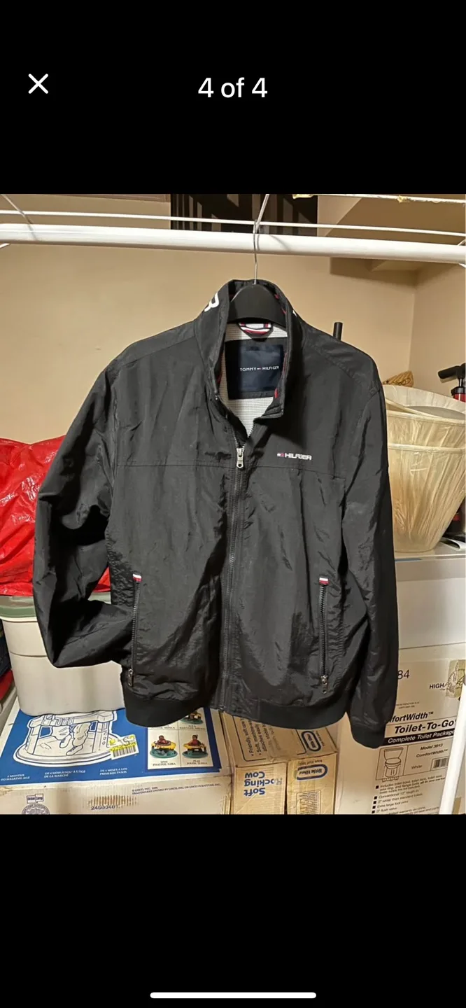 Men's Tommy Hilfiger Black Jacket image indicator(3)