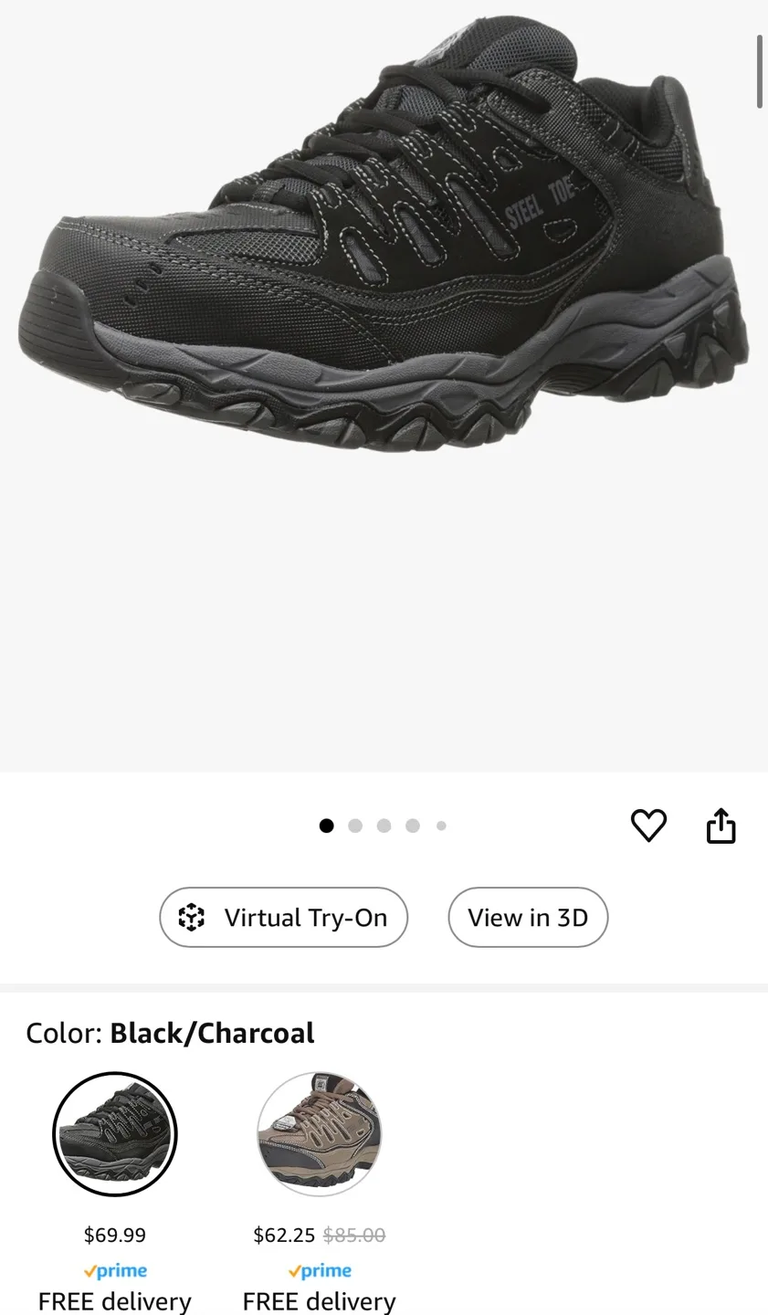 🏈Skechers Work Men's Cantkon Steel Toe Construction Shoe image indicator(6)