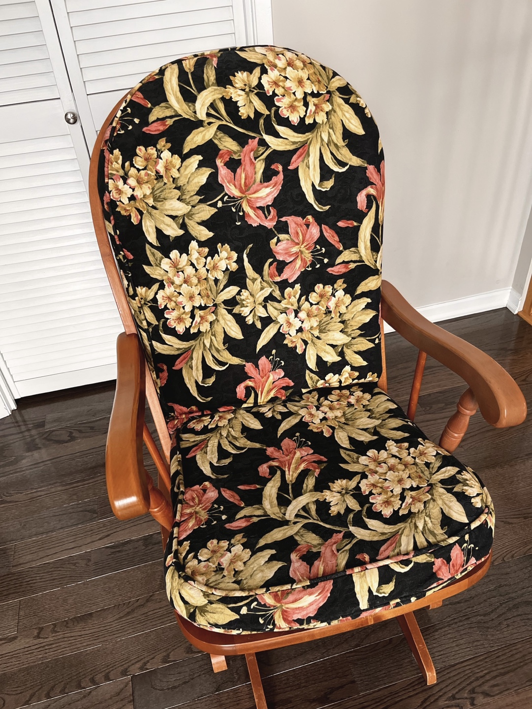 Vintage Wooden Rocking Glider Chair - photo 4