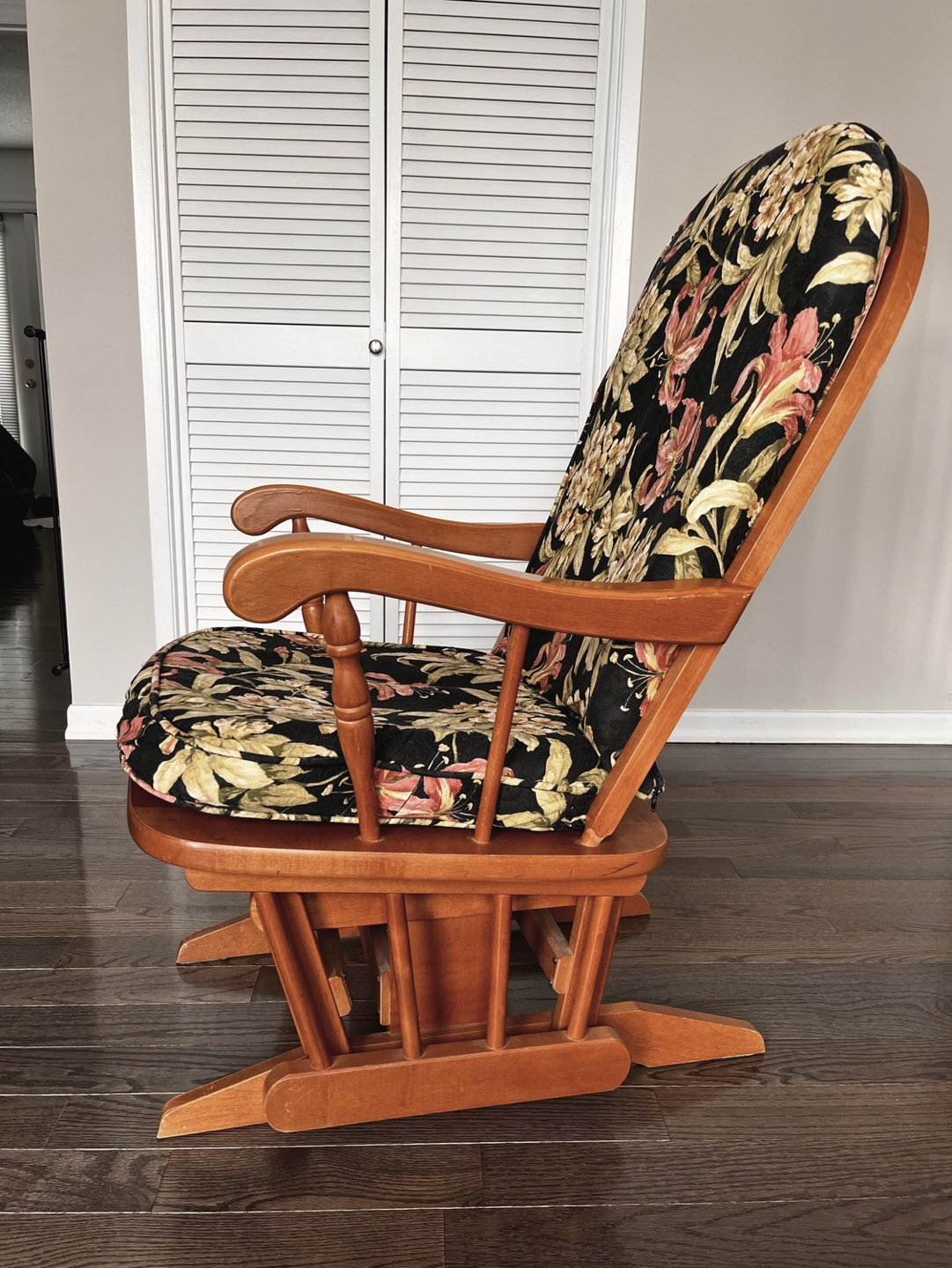 Vintage Wooden Rocking Glider Chair - photo 2
