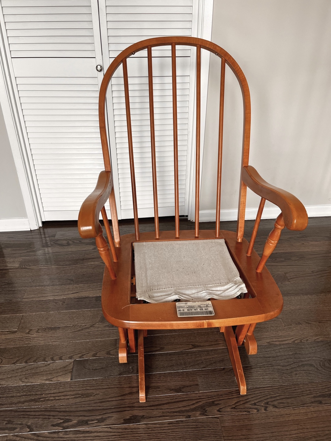 Vintage Wooden Rocking Glider Chair - photo 5