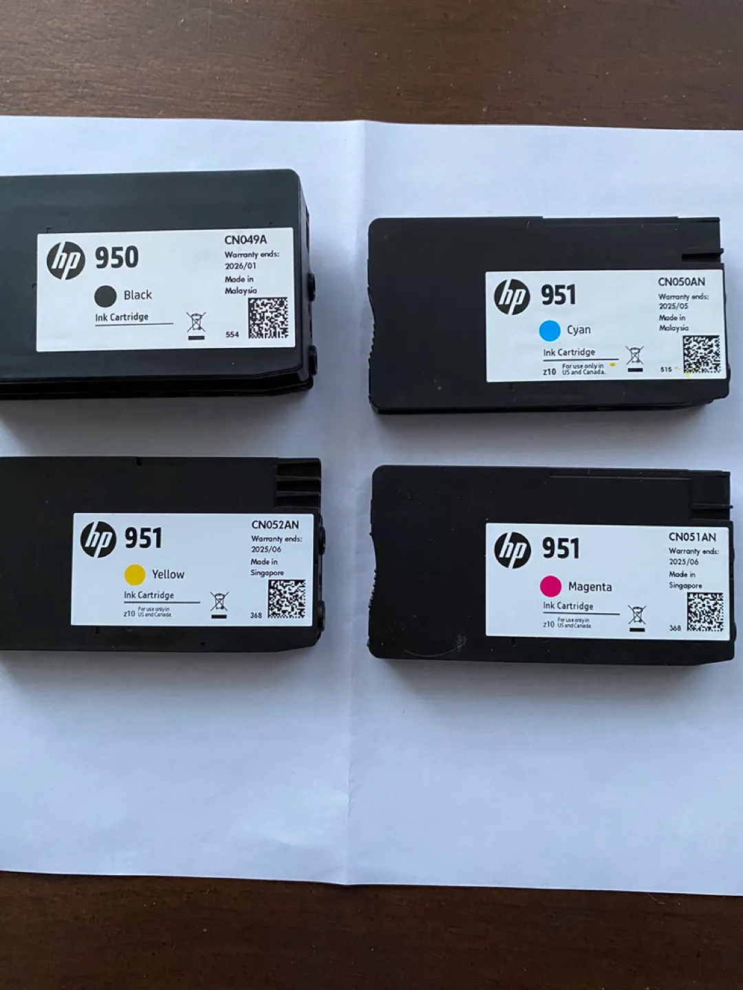 🏈 HP 950 & 951 Ink Cartridges (Full Set) thumbnail