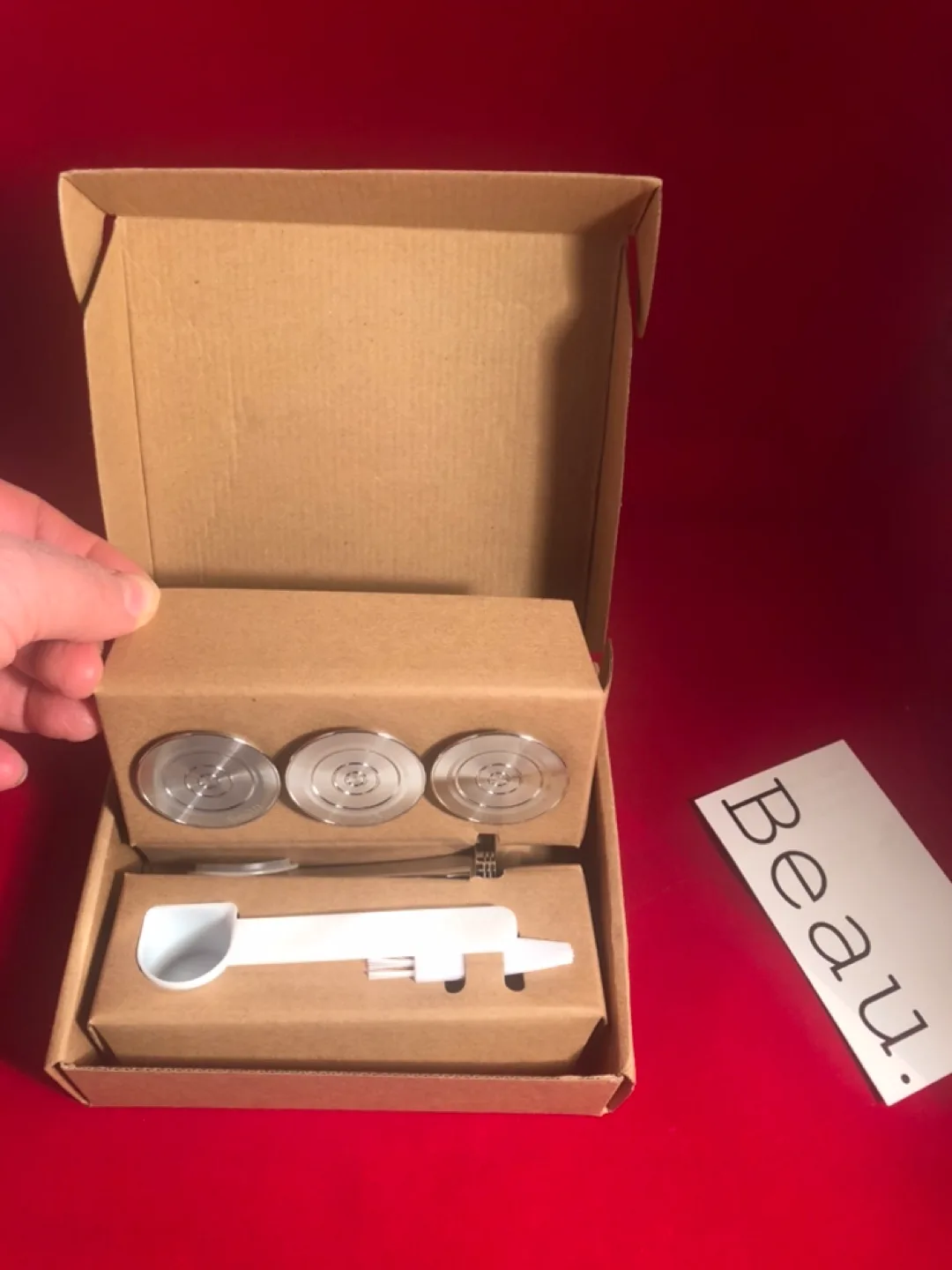 Beau Stainless Steel Nespresso Capsule Set Espresso Tamper Set image indicator(2)