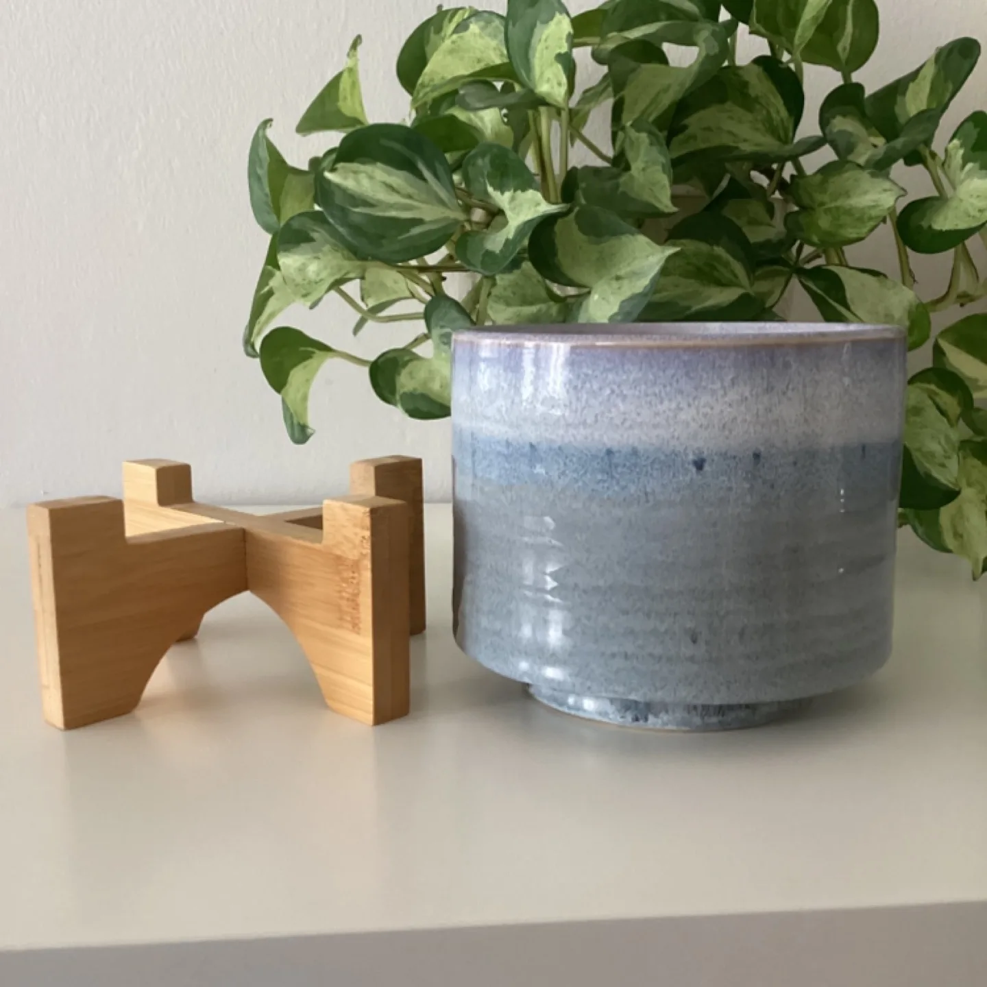 Ceramic Plant Pot with Stand 🏈 image indicator(3)