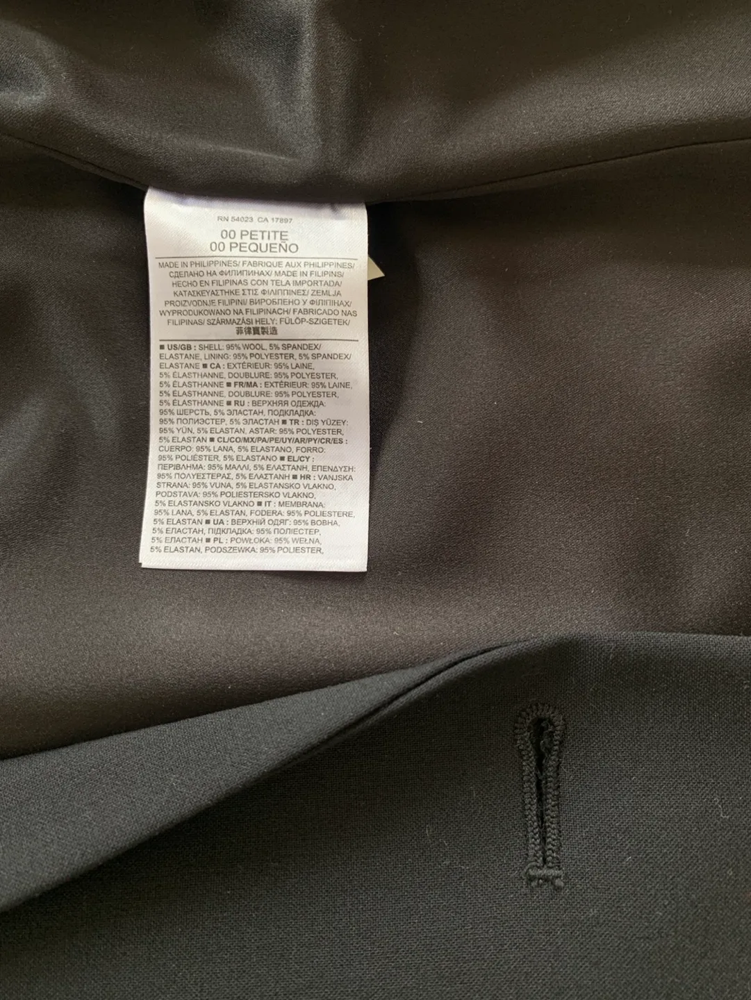 NWT Banana Republic Black Wool Blazer image indicator(9)
