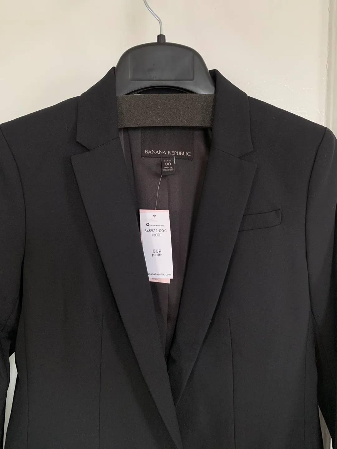 NWT Banana Republic Black Wool Blazer image indicator(8)