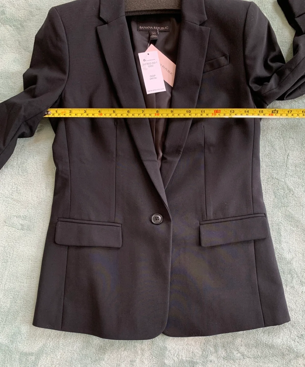 NWT Banana Republic Black Wool Blazer image indicator(5)