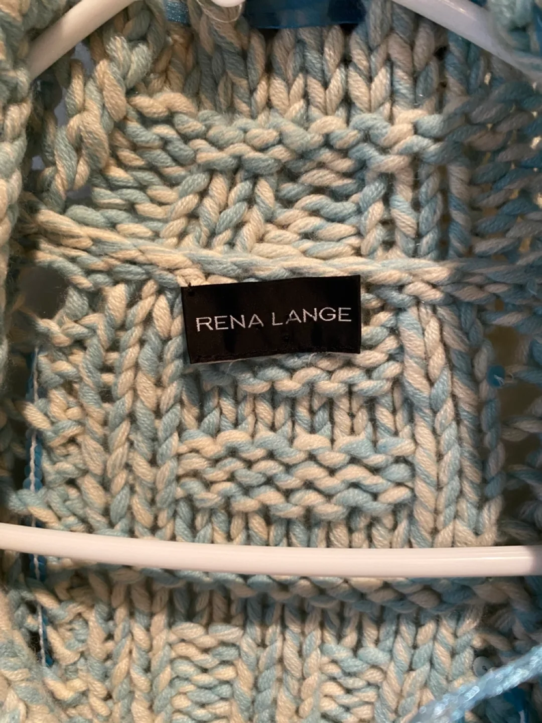 Rena Lange Blue and White vintage  🧶 Cardigan image indicator(3)