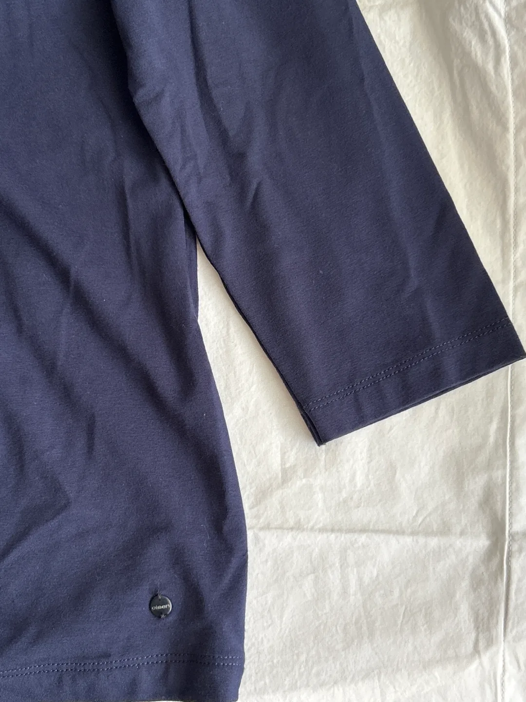 Olsen Blue Edda V-Neck 3/4 Shirt - Brand New image indicator(3)