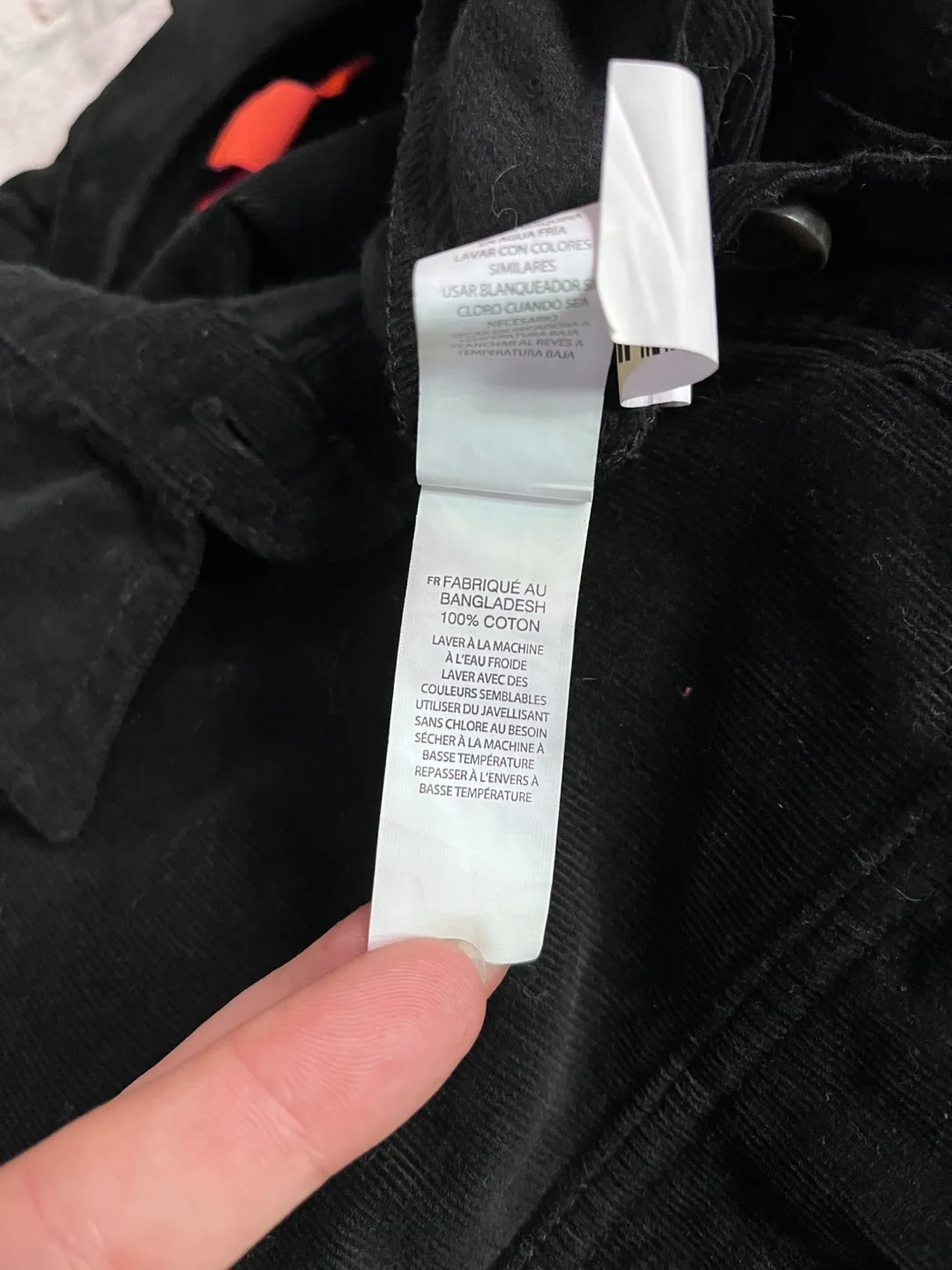 Joe Fresh Black Corduroy Jumpsuit image indicator(6)