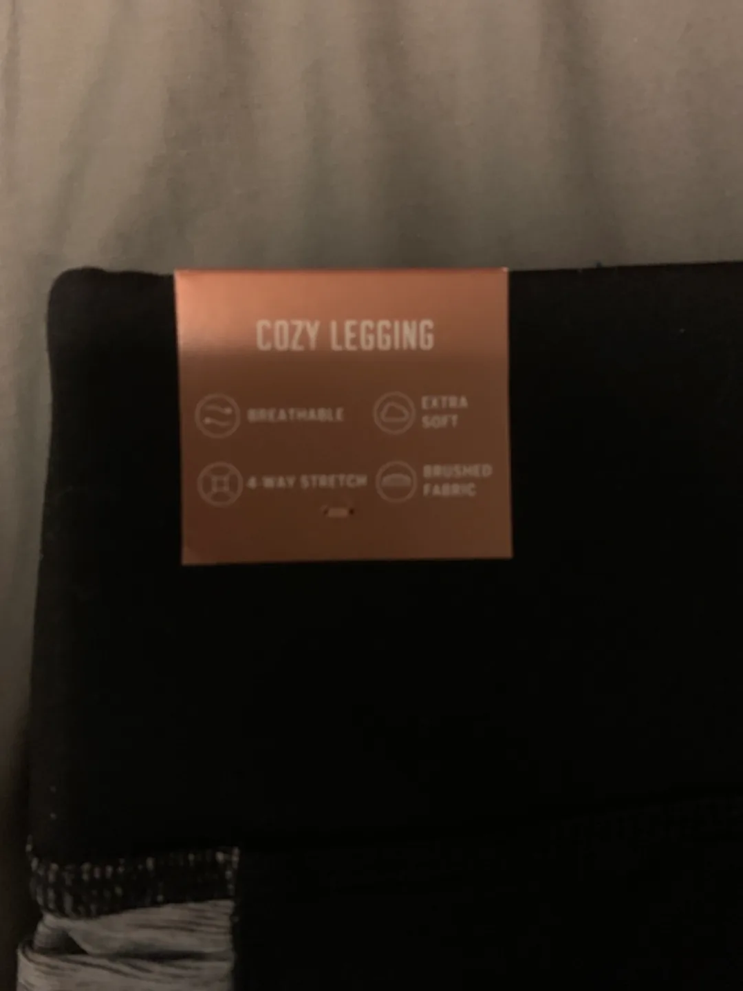 🏈 black Pink Cozy Leggings image indicator(3)