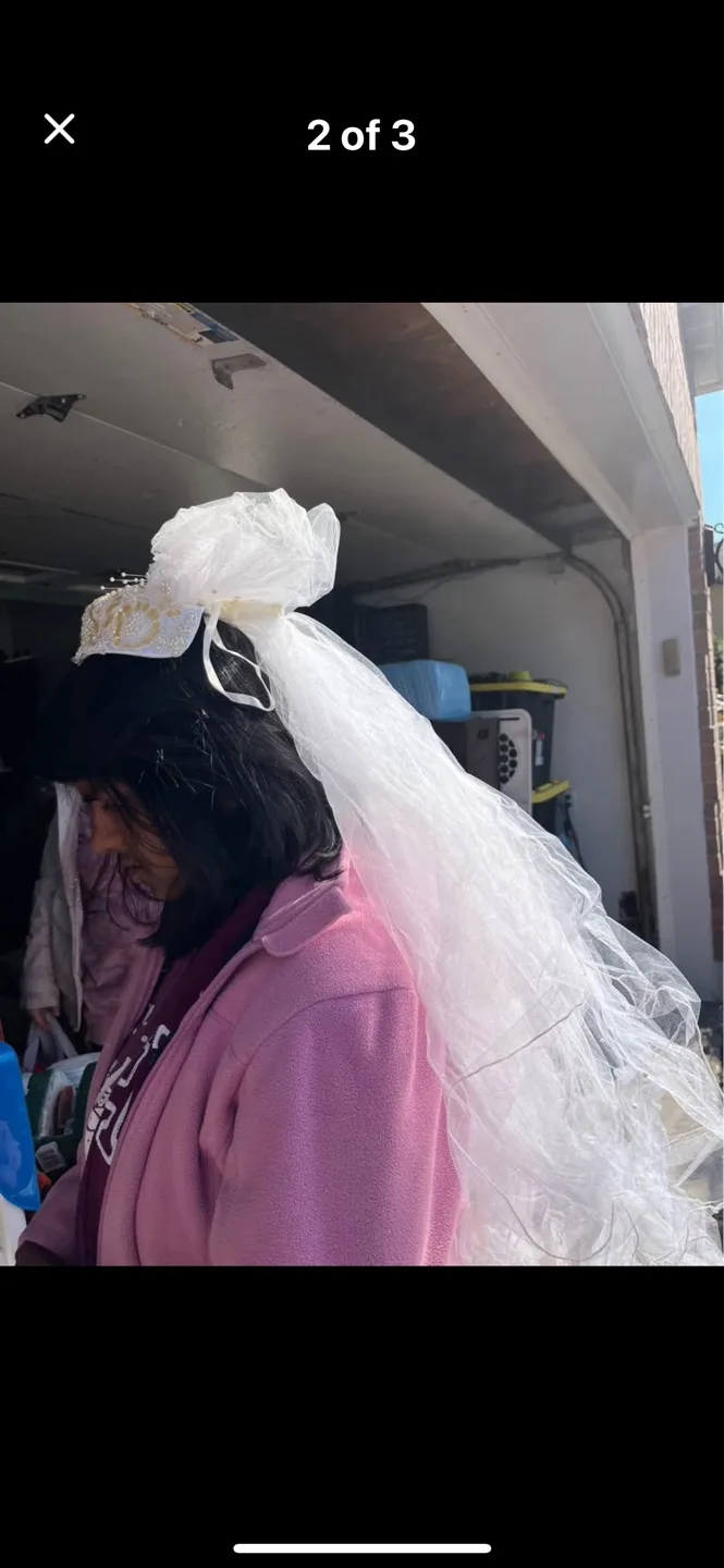Beautiful Wedding Veil with Headpiece image indicator(2)