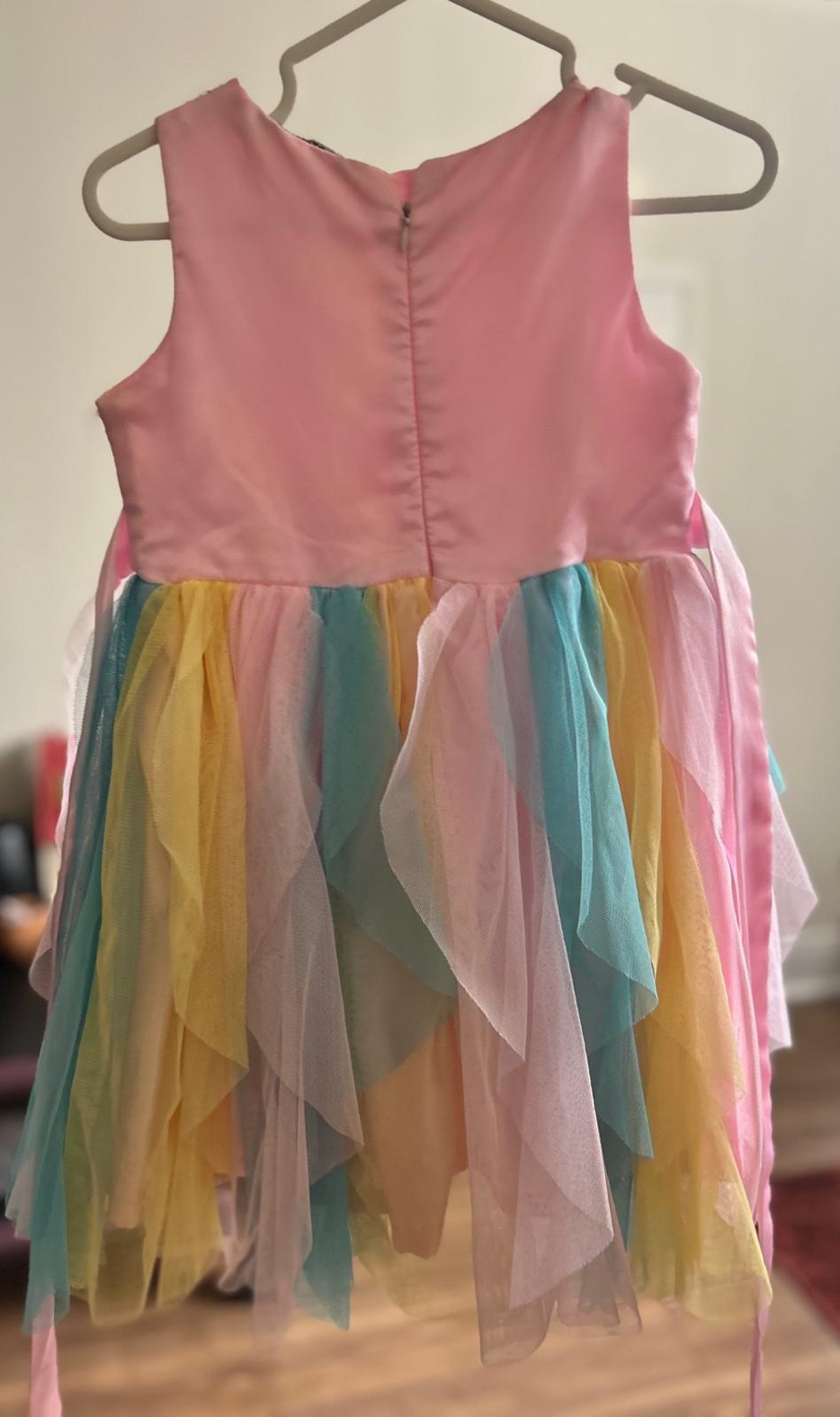 Adorable Pink Rainbow Tulle Girls' Dress - photo 2