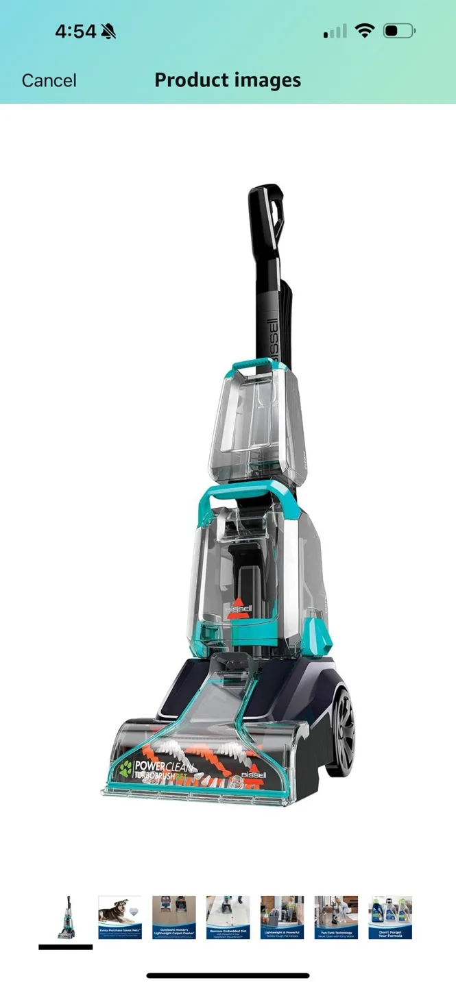 Bissell PowerClean TurboBrush Pet Lightweight Carpet Cleaner image indicator(4)