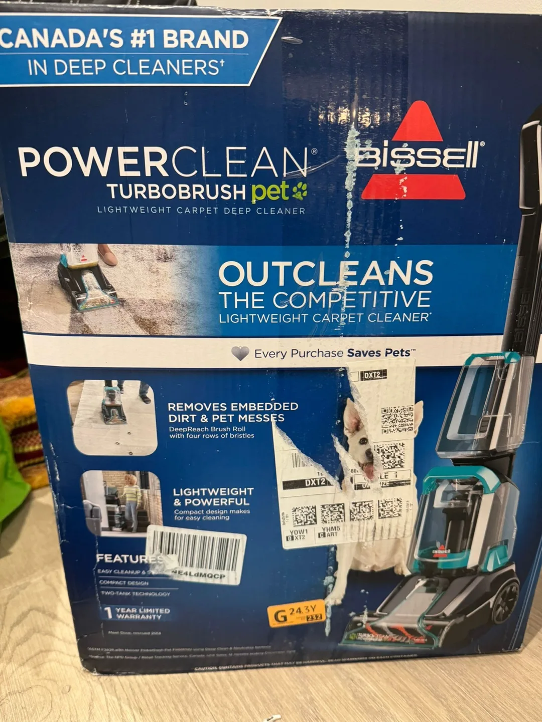 Bissell PowerClean TurboBrush Pet Lightweight Carpet Cleaner image indicator(2)