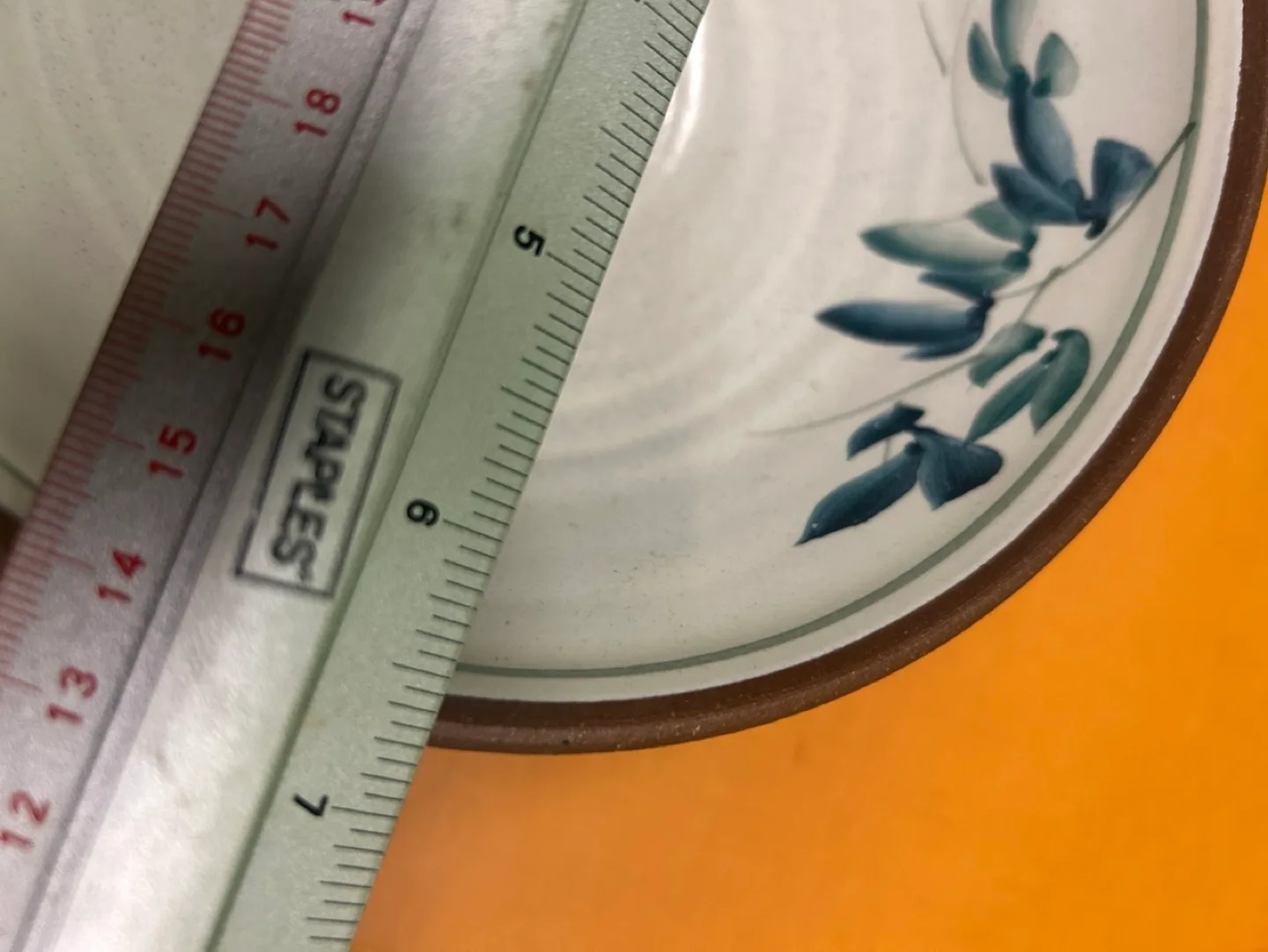 Mark Rossier Pottery hand painted red ware bowl image indicator(7)