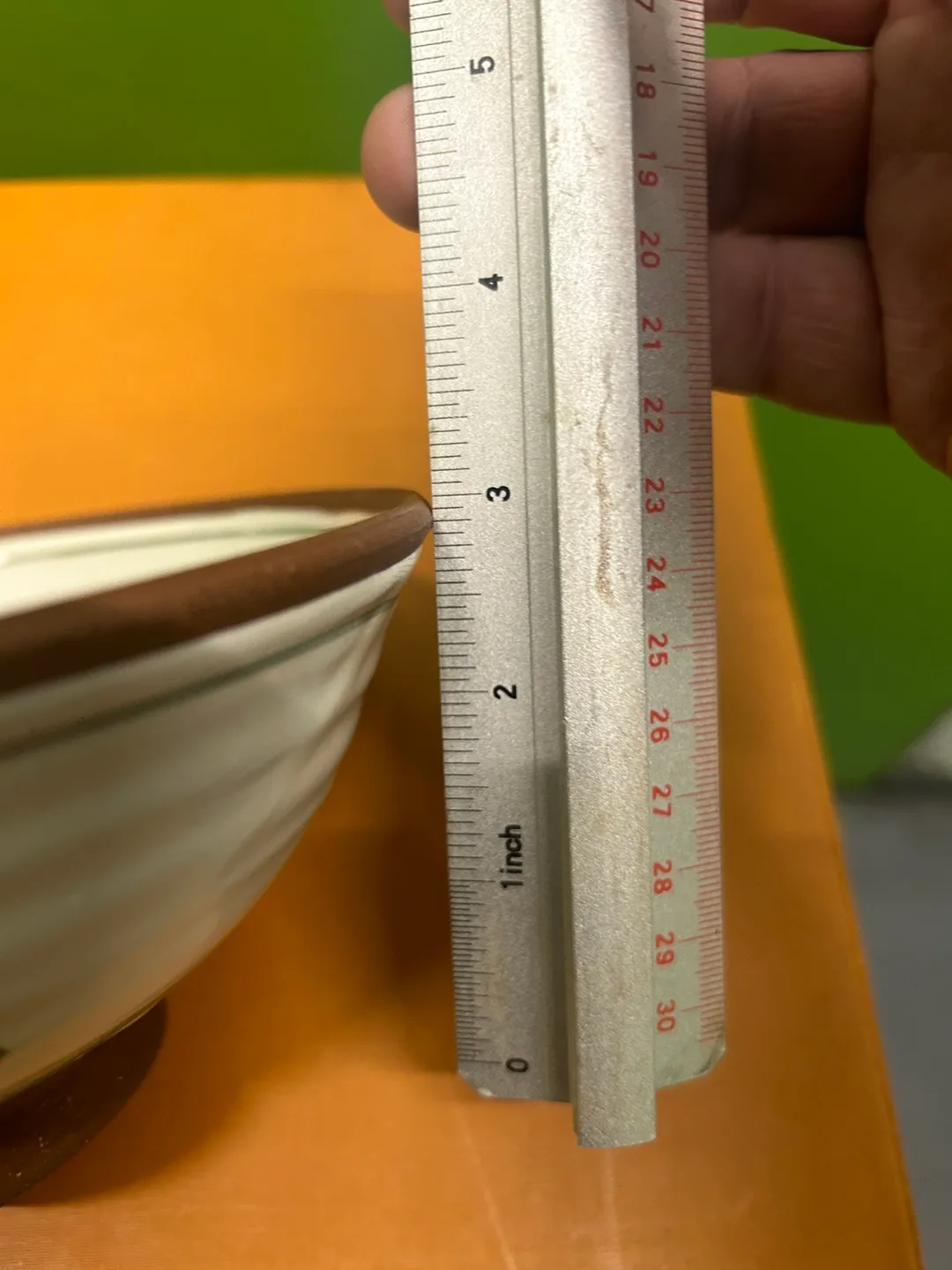 Mark Rossier Pottery hand painted red ware bowl image indicator(8)