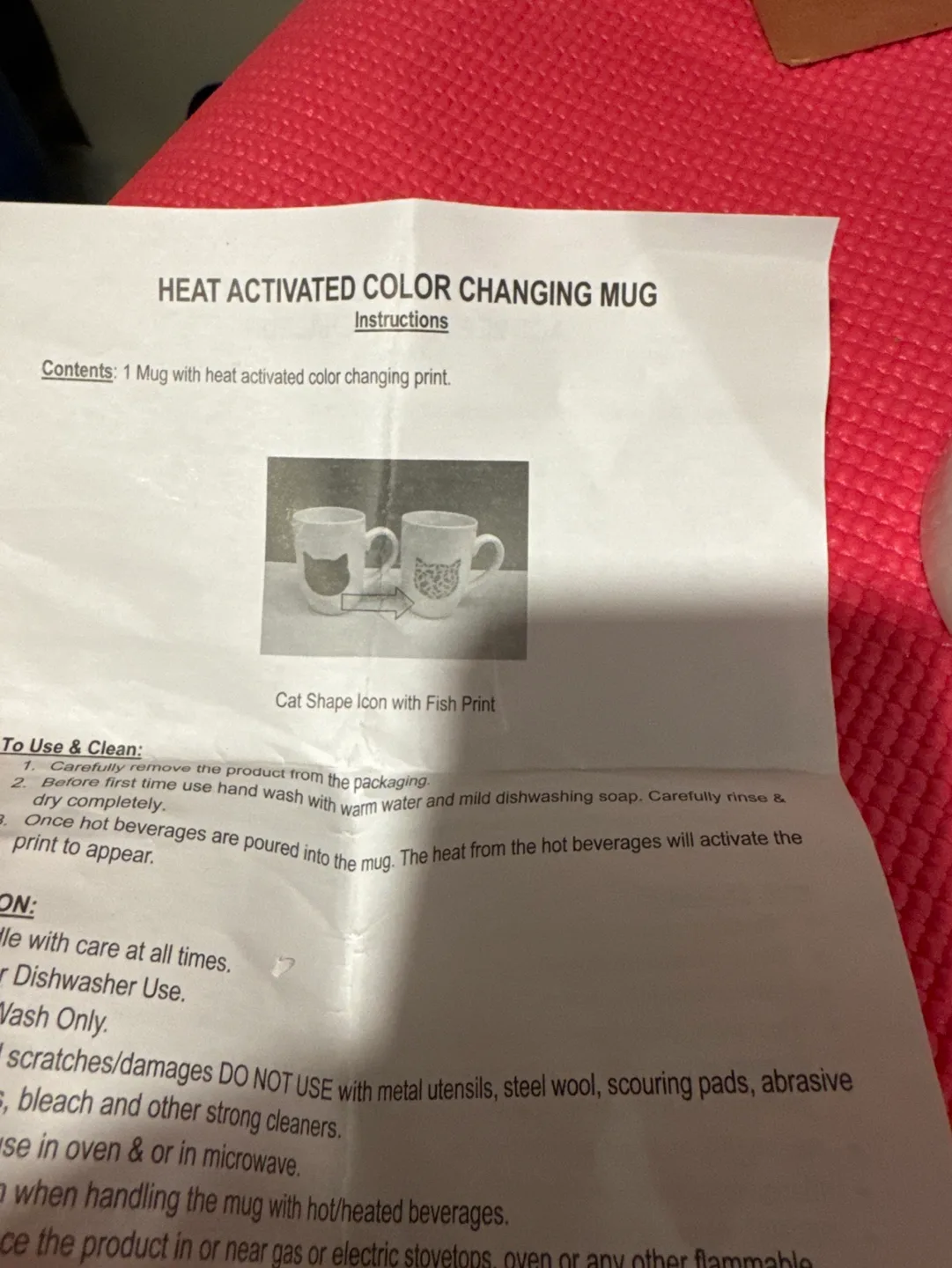 Avon Heat Activated Color Changing Cat Mug image indicator(4)