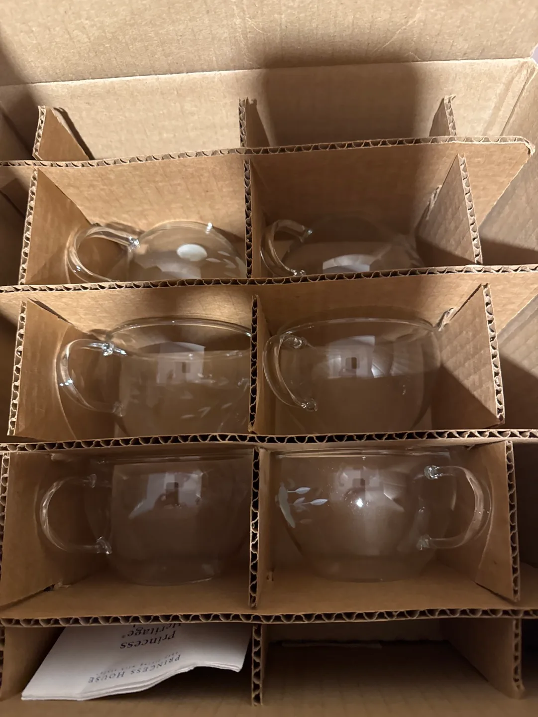 Princess House Crystal Teacup and Saucer image indicator(3)