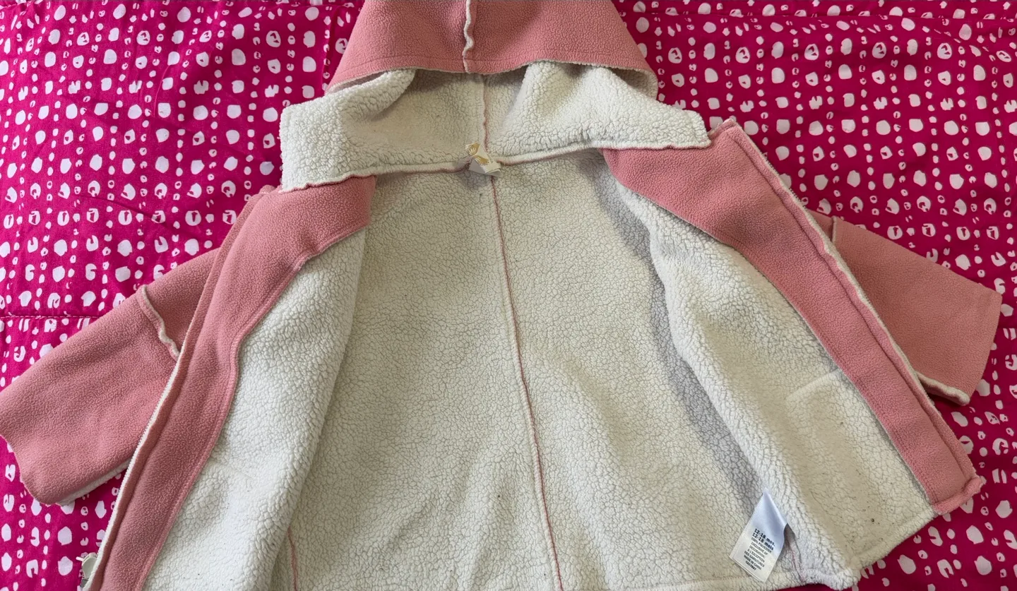 Pink Baby Girl's Fleece Zip-Up Hoodie Jacket - 12-18 Months 🏈 image indicator(4)