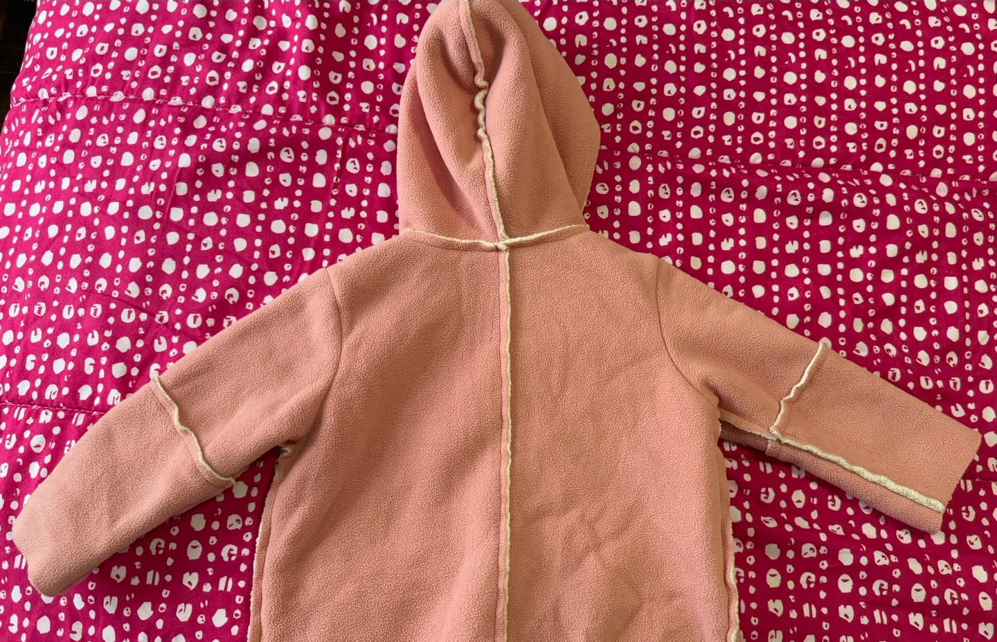 Pink Baby Girl's Fleece Zip-Up Hoodie Jacket - 12-18 Months 🏈 image indicator(5)