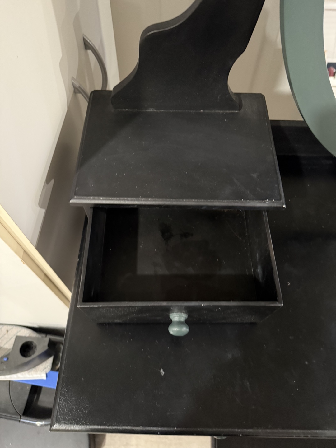 Vanity with Movable Mirror and Stool - photo 3