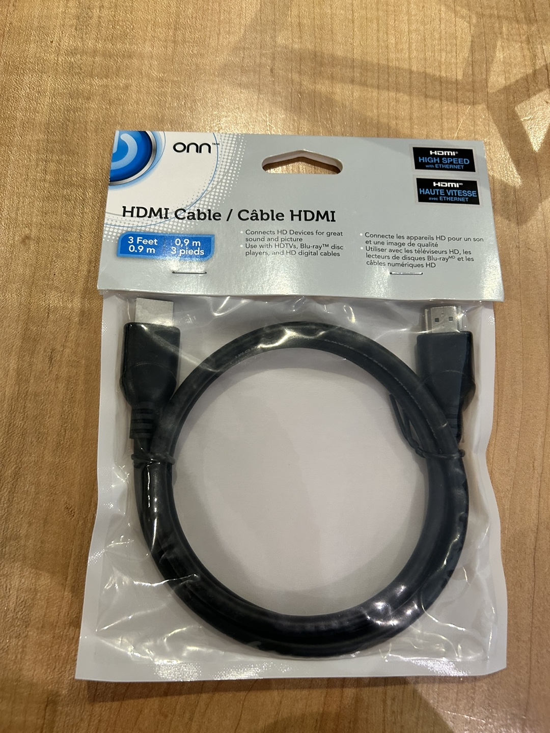 Onn 3ft High Speed HDMI Cable