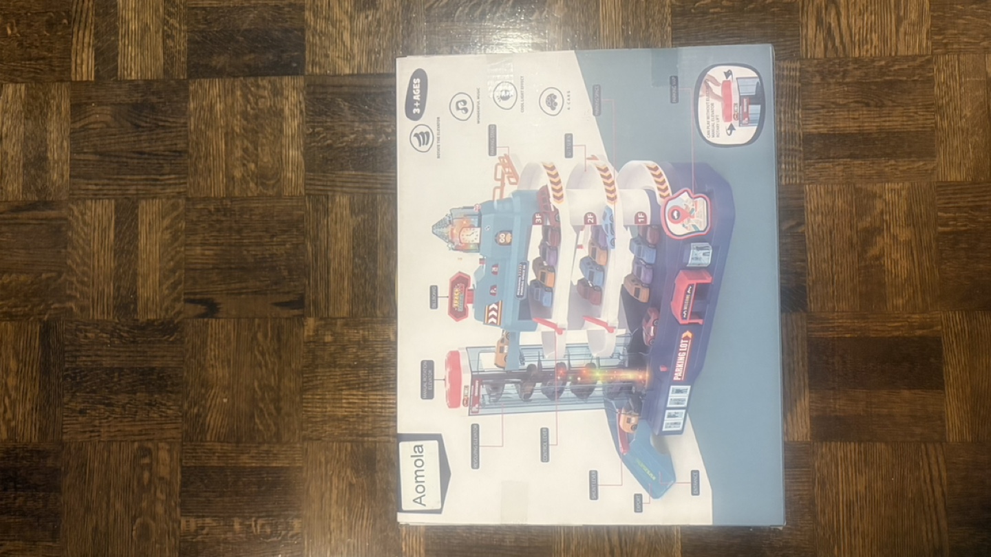 Aomola Parking Garage Toy Set for 3+ Years