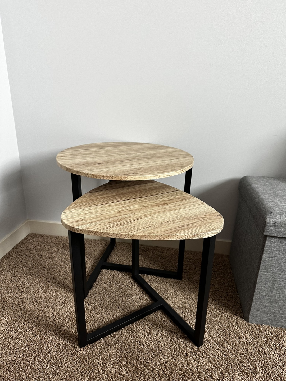 Nest of Tables - Modern Wood and Metal