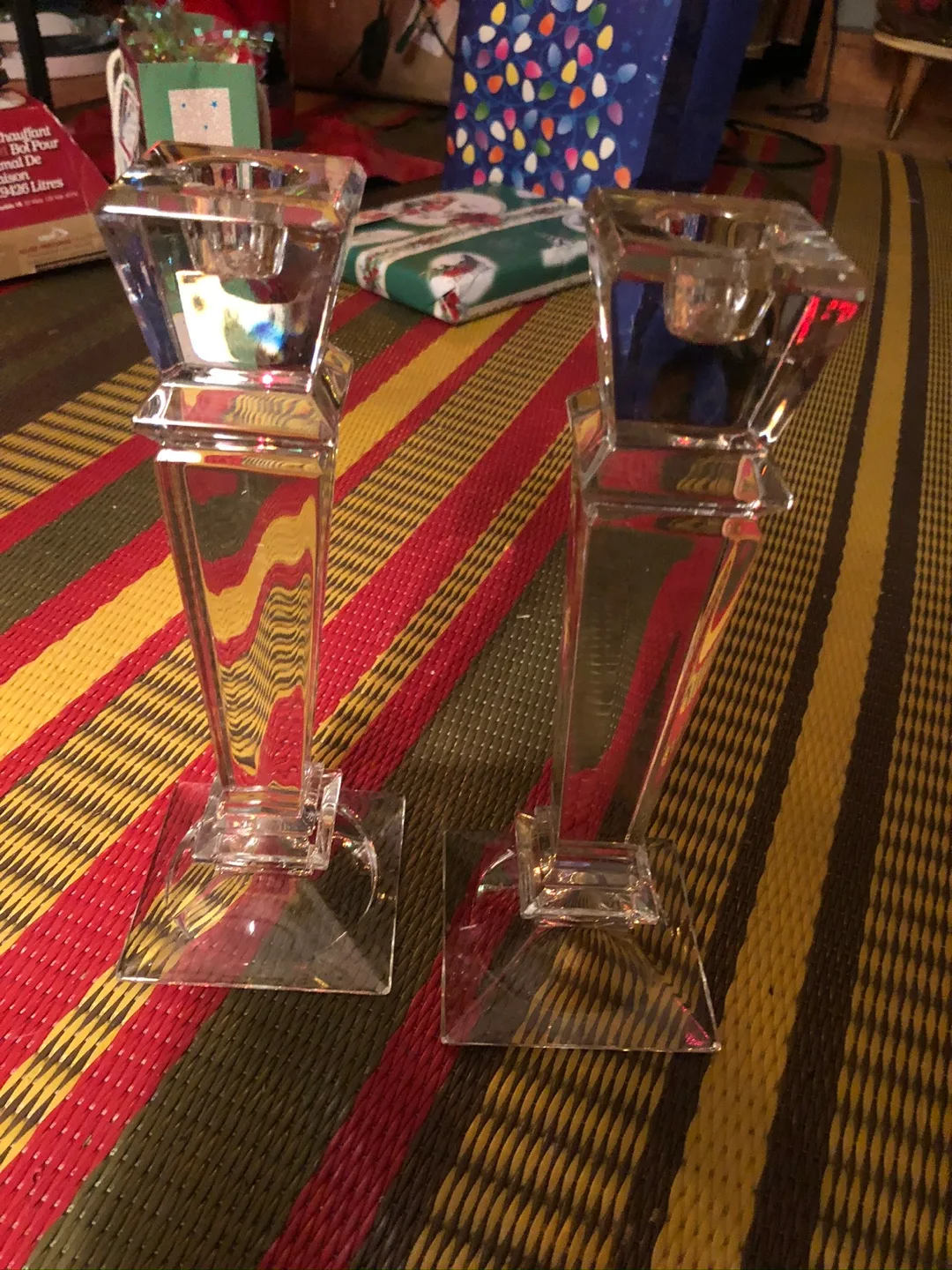 Pair of Crystal Candle Holders 🏈 image indicator(2)