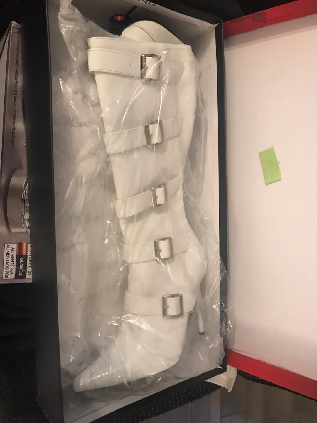 Pleaser Women's White Knee-High Boots Size 8M image indicator(3)