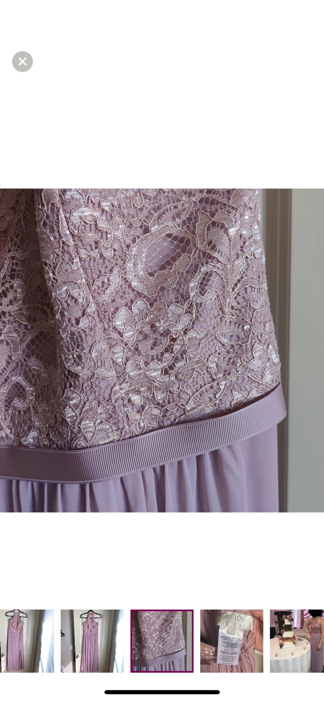 David's Bridal Bridesmaid Dress Size 4 Mauve - photo 3