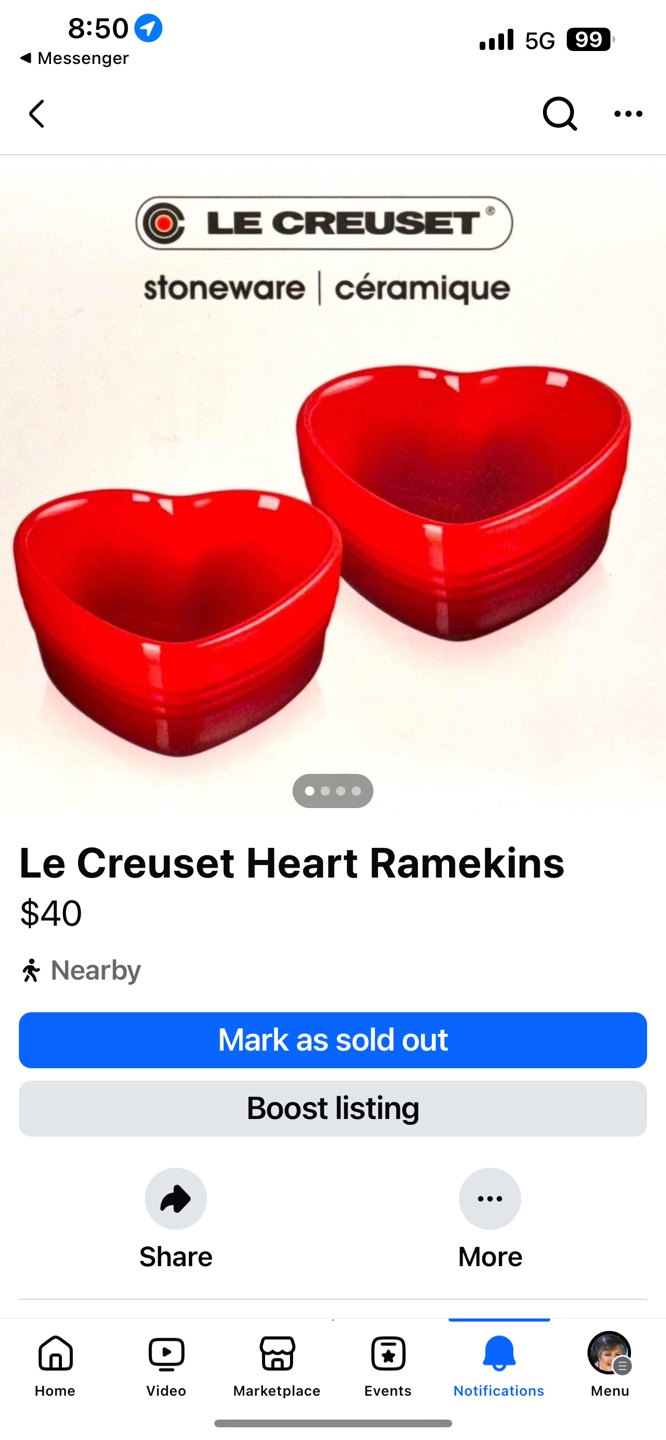 Le Creuset Heart Ramekins