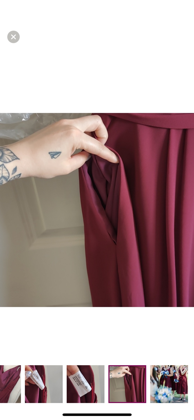 Burgundy Bridesmaid Dress - photo 5