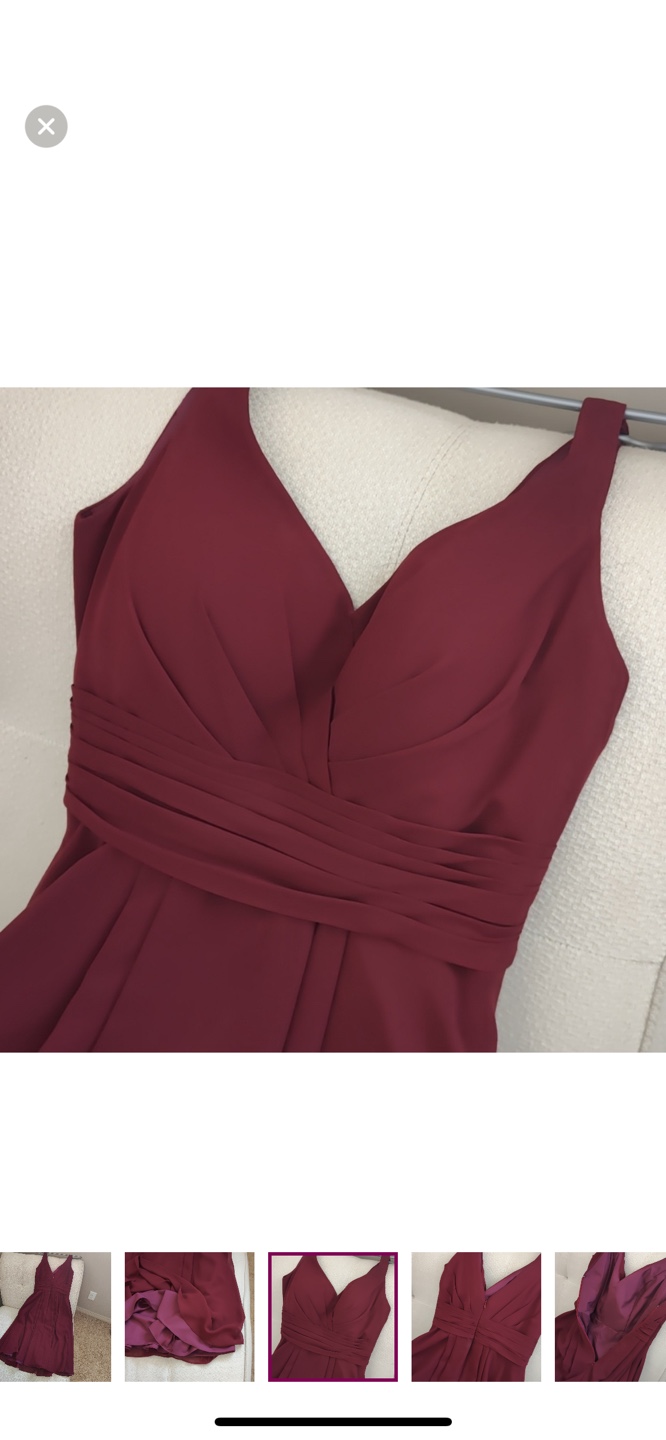 Burgundy Bridesmaid Dress - photo 2