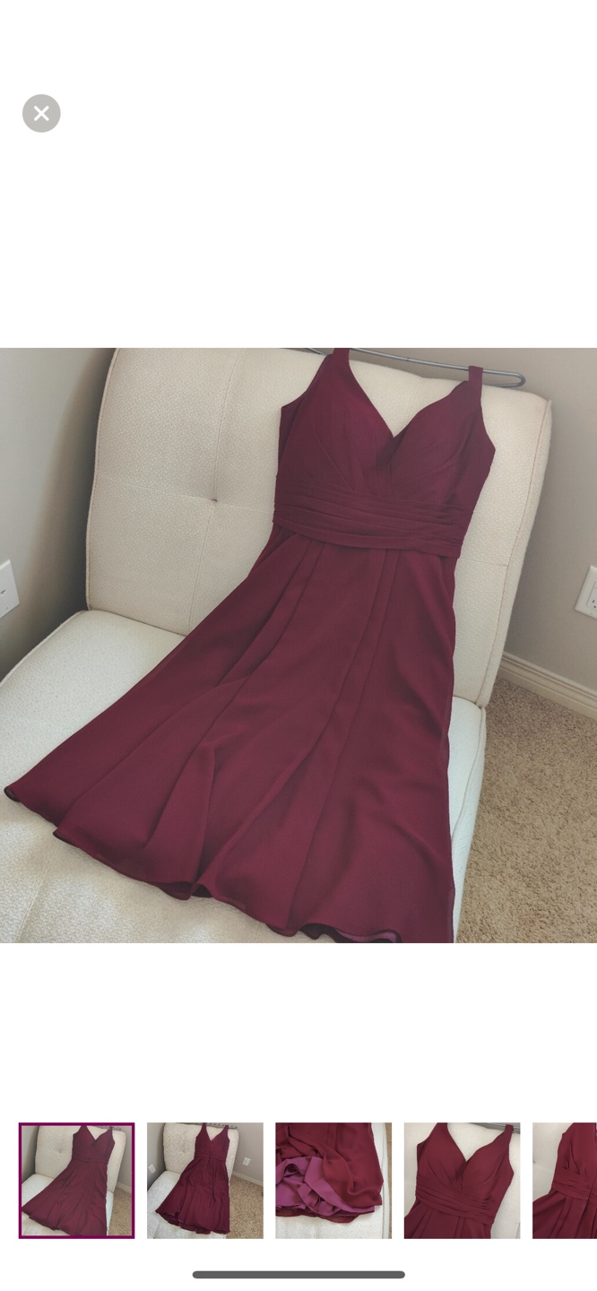 Burgundy Bridesmaid Dress