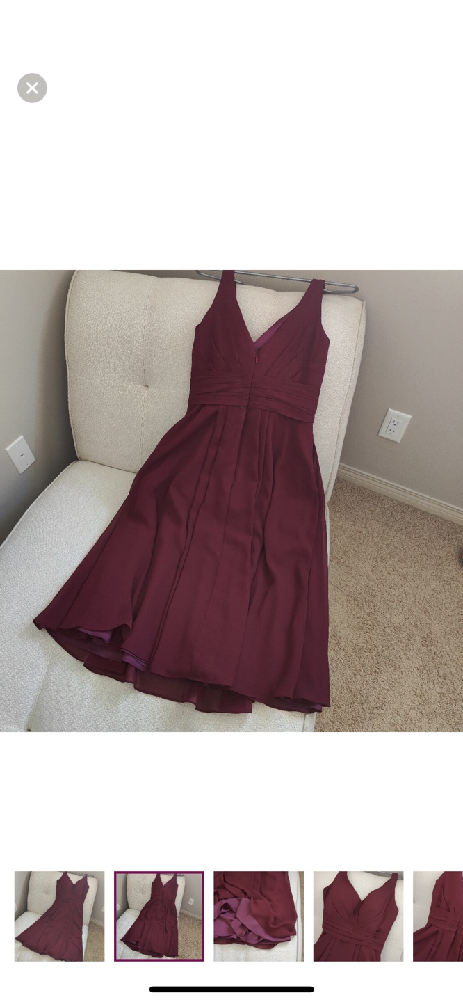 Burgundy Bridesmaid Dress - photo 3