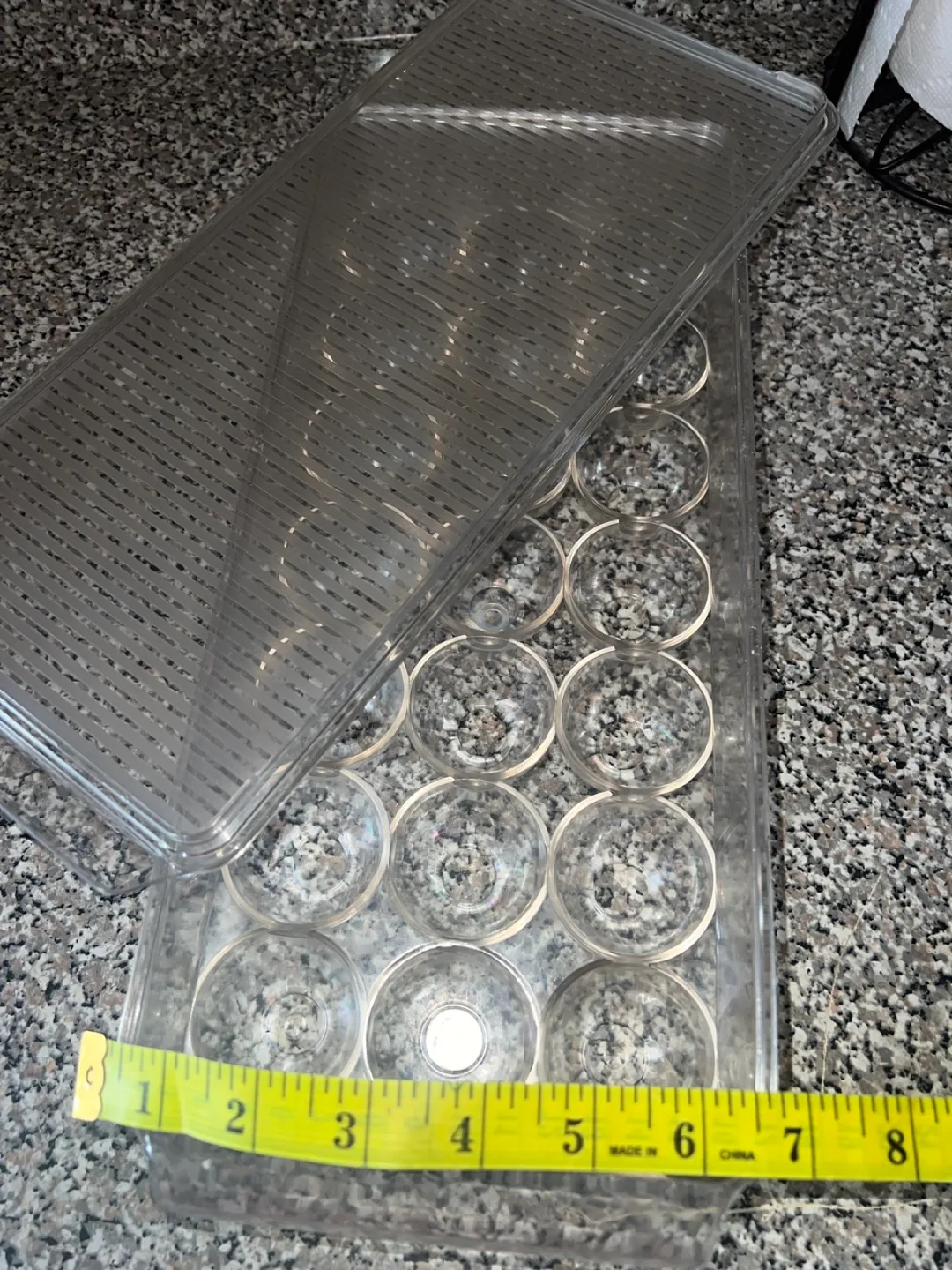 🏈Clear Plastic Egg Container with Lid image indicator(2)