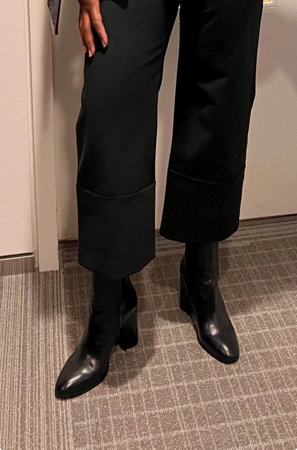 Coach Black Leather Ankle Boots Size 10B image indicator(5)