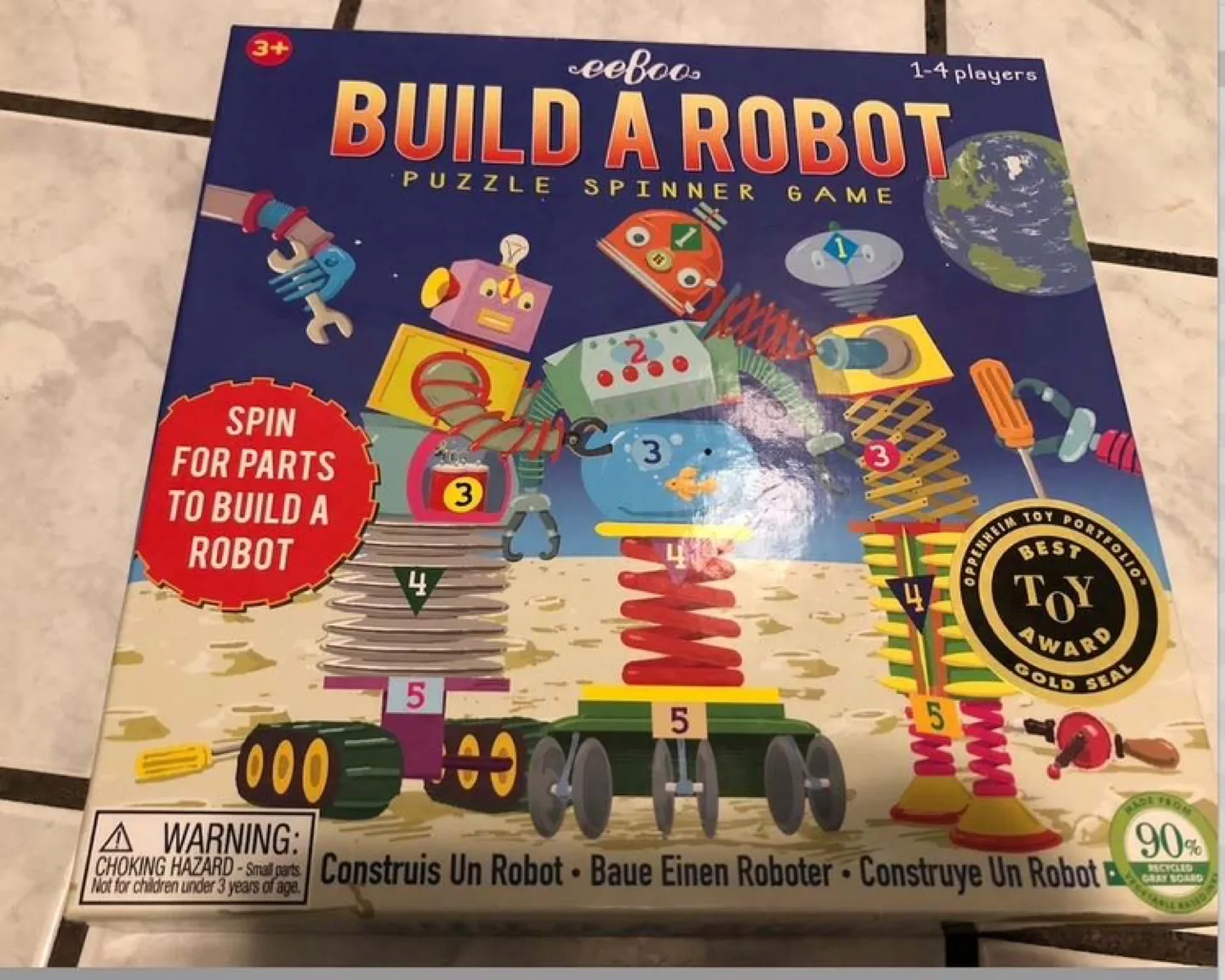 eeBoo Build a Robot Puzzle Spinner Game image indicator(2)