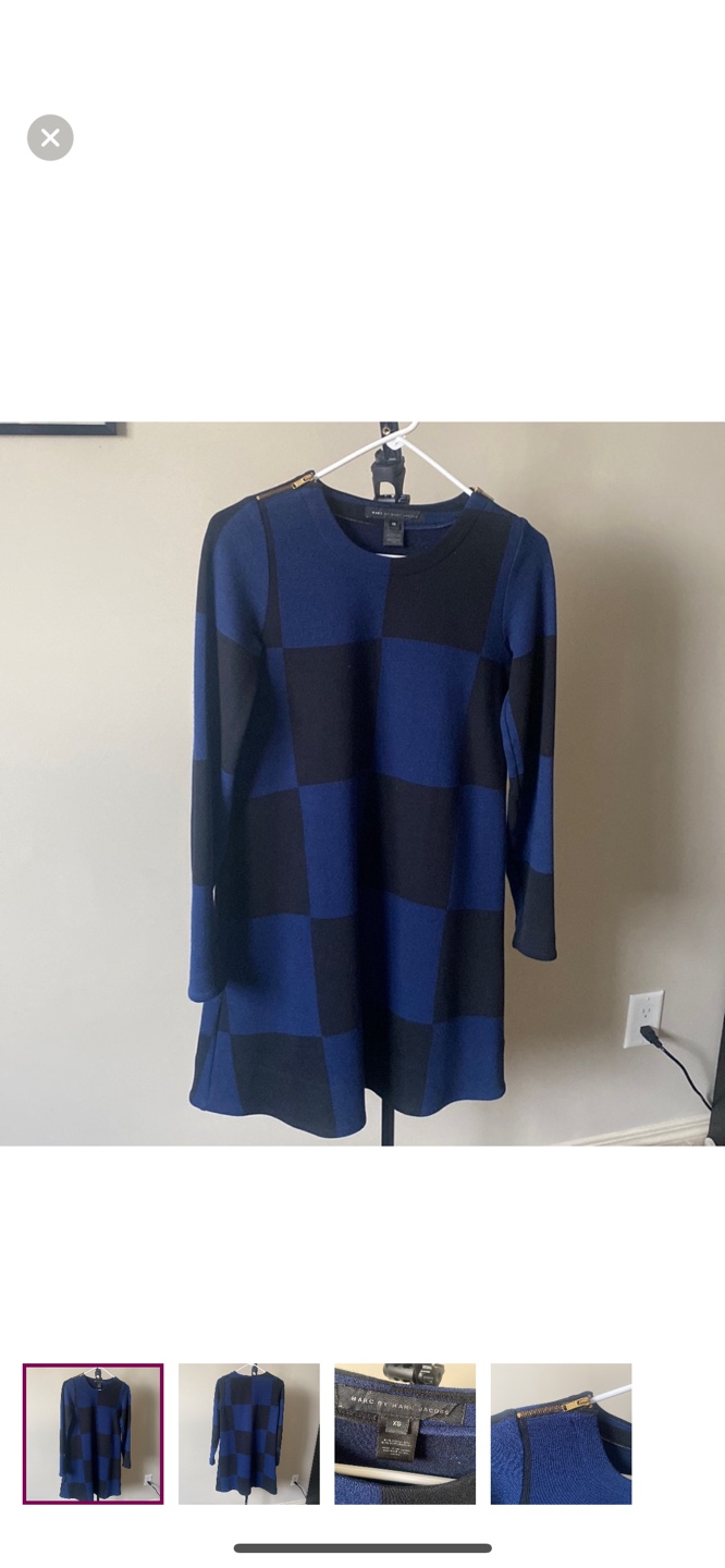 Marc by Marc Jacobs Checkered wool Dress