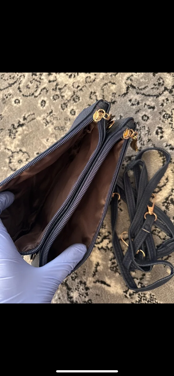 Double Zipper Crossbody Handbag image indicator(4)