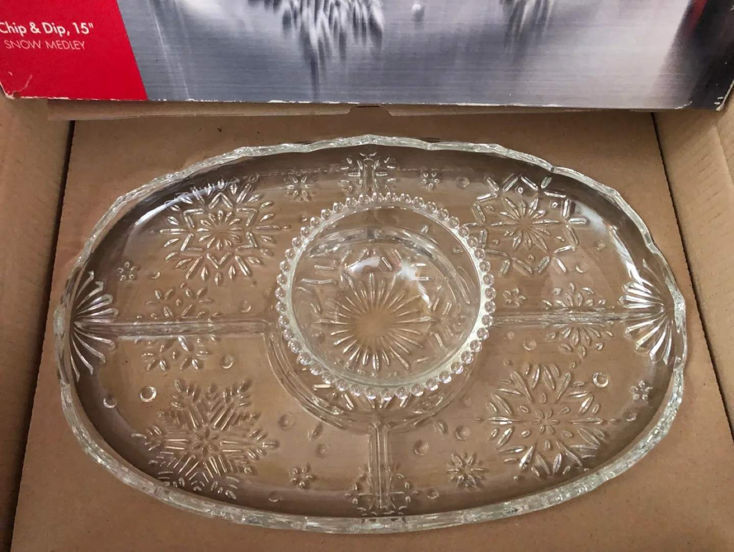 Studio Nova Chip & Dip Serving Platter - Snow Medley 🏈 image indicator(2)
