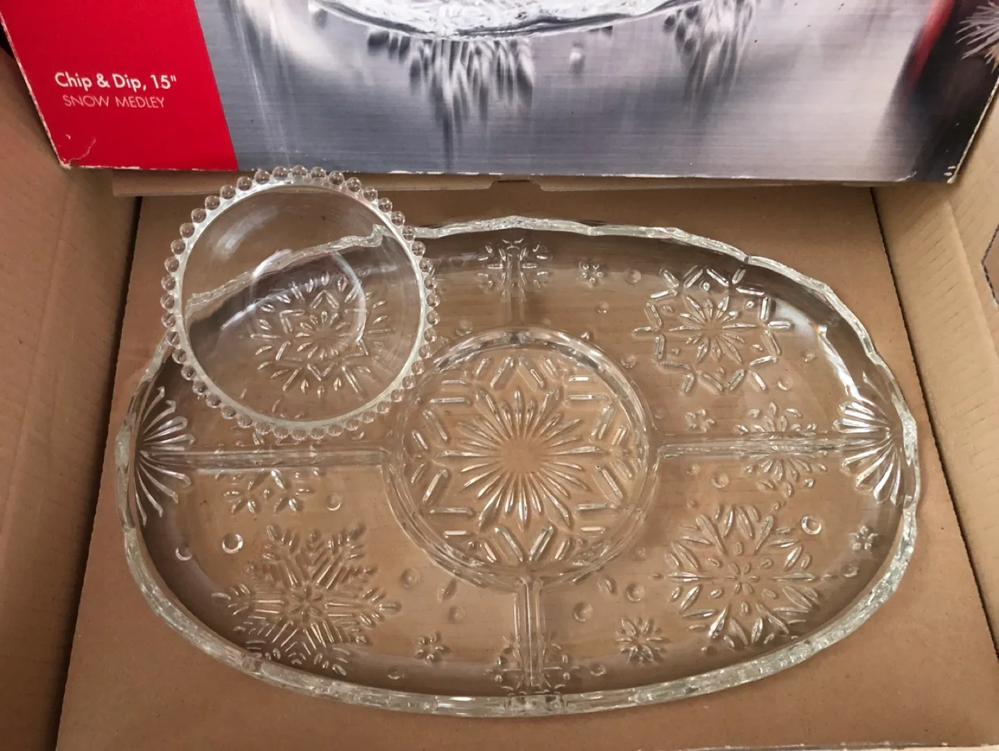 Studio Nova Chip & Dip Serving Platter - Snow Medley 🏈 image indicator(3)