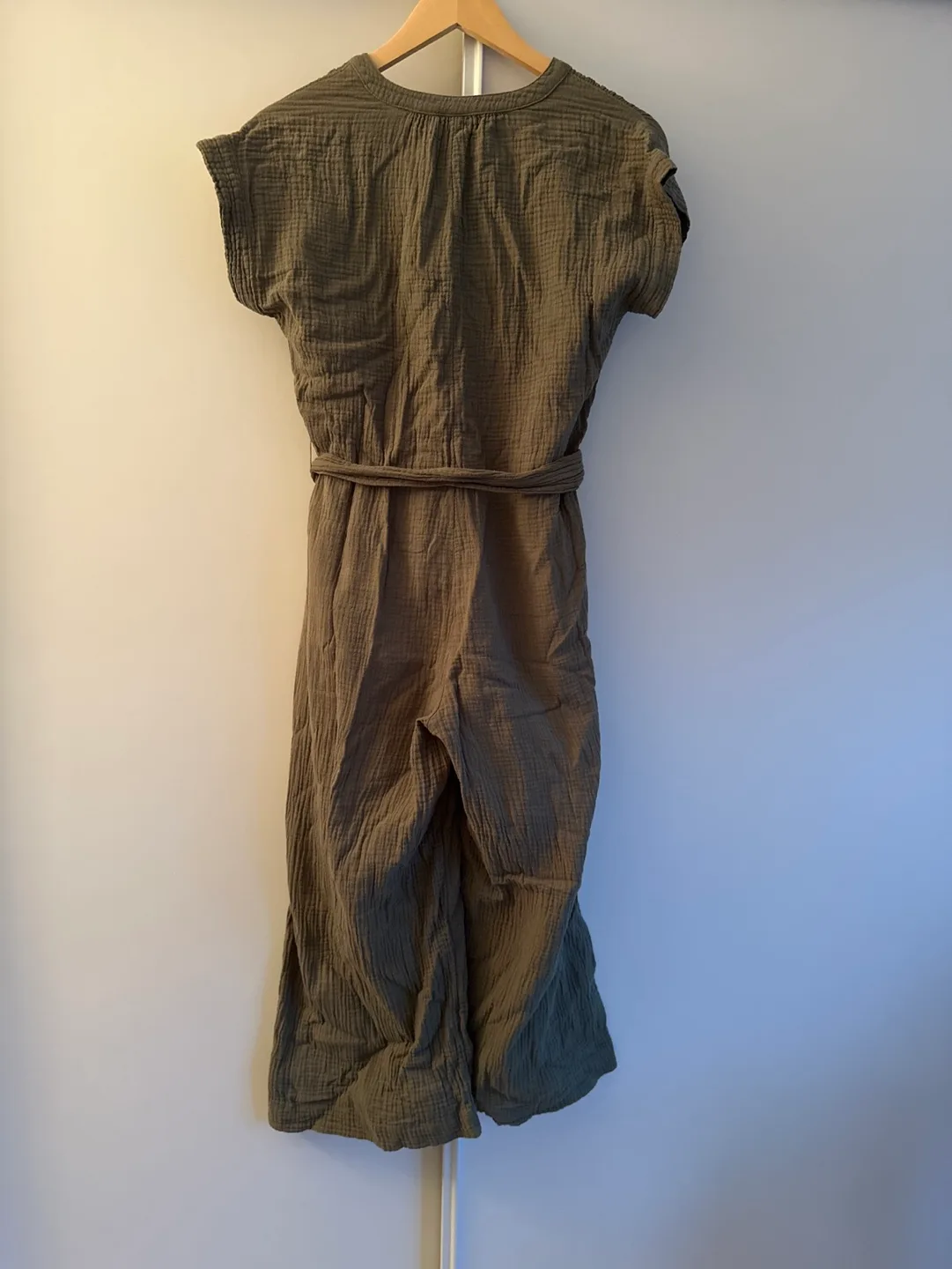 Gap army green/olive cotton crepe Jumpsuit - size 4 image indicator(3)